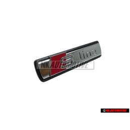 Audi Original S-LINE Avant Embleme Monogramme Logo Chrome Rouge - 4F0853736A 2ZZ