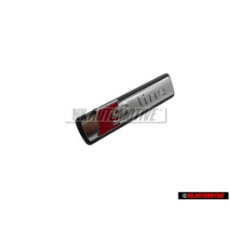 Audi Original S-LINE Avant Embleme Monogramme Logo Chrome Rouge - 4F0853736A 2ZZ