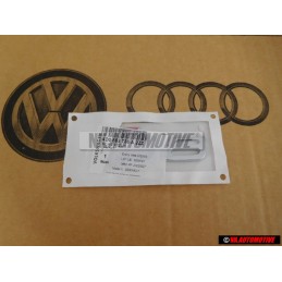 Audi Original S8 Arrière Embleme Monogramme Logo Chrome Rouge - 4D0853735A 2ZZ