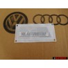 Audi Original S8 Arrière Embleme Monogramme Logo Chrome Rouge - 4D0853735A 2ZZ