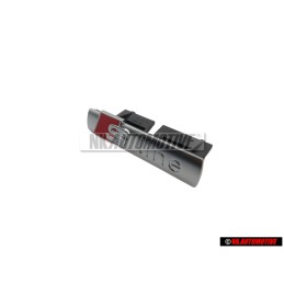 Audi Original S-LINE Avant Embleme Monogramme Logo Chrome Rouge - 8E0853736C 2ZZ