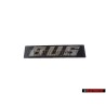 VW Original BUS Arrière Embleme Monogramme Logo Argent Brossé - 255853689