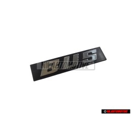 VW Original BUS Arrière Embleme Monogramme Logo Argent Brossé - 255853689