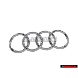Audi Original Anneaux Avant Embleme Logo Chrome - 4H0853605C 2ZZ