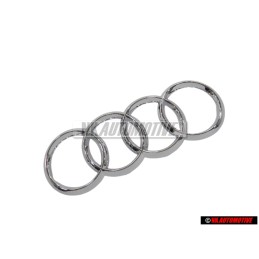 Audi Original Anneaux Avant Embleme Logo Chrome - 4H0853605C 2ZZ