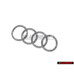 Audi Original Anneaux Avant Embleme Logo Chrome - 4H0853605C 2ZZ
