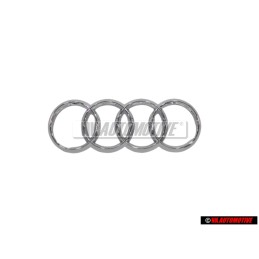 Audi Original Anneaux Avant Embleme Logo Chrome - 4H0853605C 2ZZ
