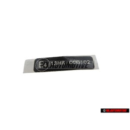 VW Original Plaque Du Constructeur - 1C0000279