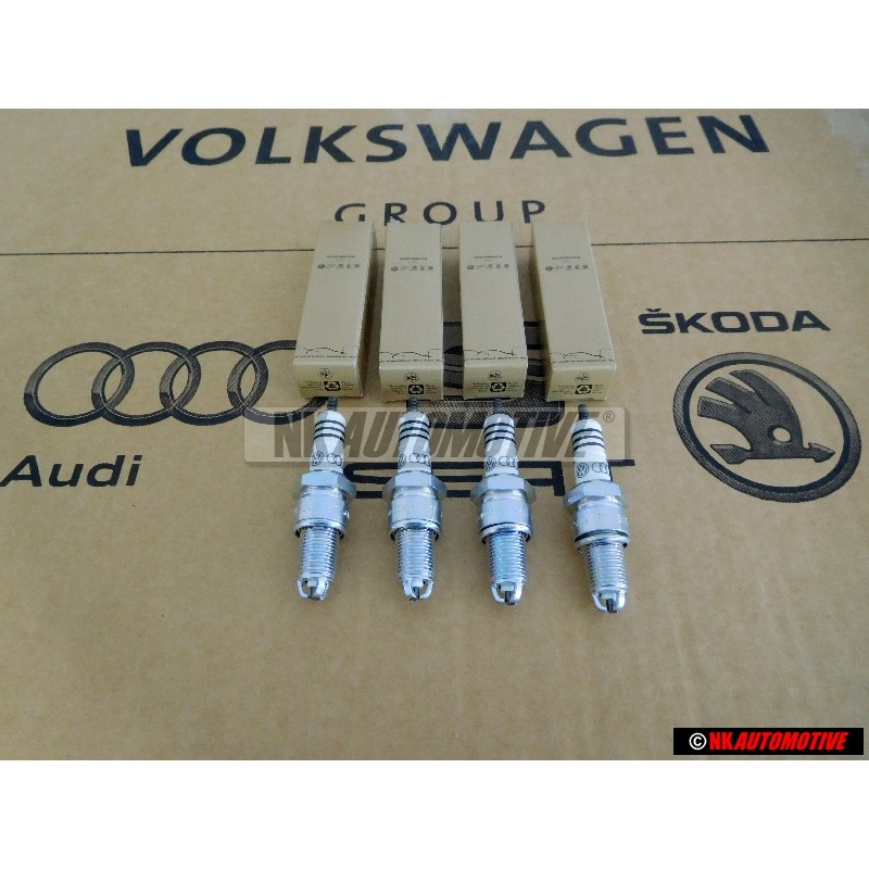 4x VW Original Bougie D'Allumage Longue Duree - 101000036AA
