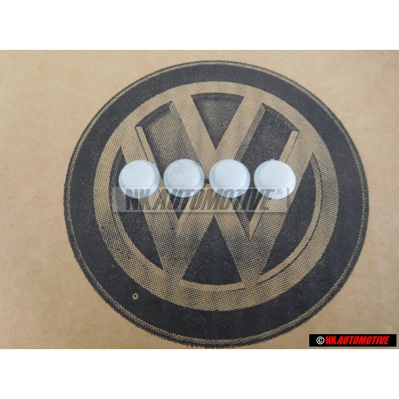 4x VW Original Capuchon Pour Vis Hermine (Blanc) - 311867169 90X