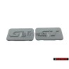 2x VW Original PASSAT GT Côté Embleme Monogramme Logo Rouge - 357853688B GRU