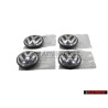 4x VW Original Enjoliveur De Roue Noir/Anthracite - 7L6601149 RVC