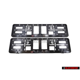 2x Audi Original License Plate Holder Vorsprung Durch Technik - A16-2285