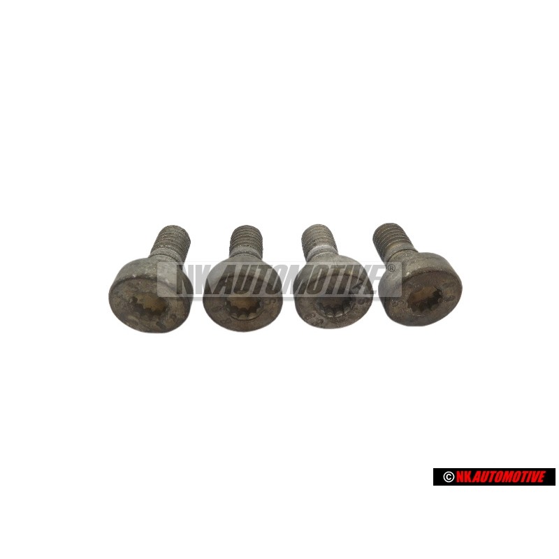 4x VW Original Vis A Tete Cylindrique Avec Empr. 
