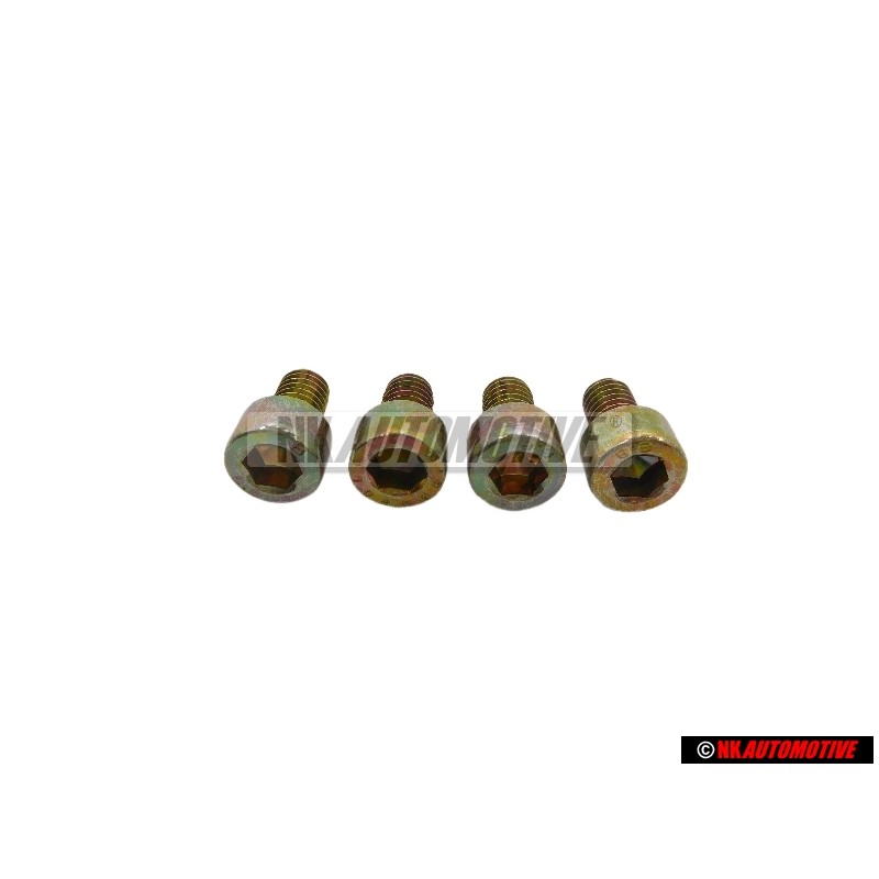 4x VW Original Vis A Tete Cylindrique Avec Six Pans Internes - N 0147506