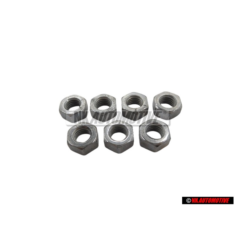 7x VW Original Ecrou 6 Pans - N 0110088