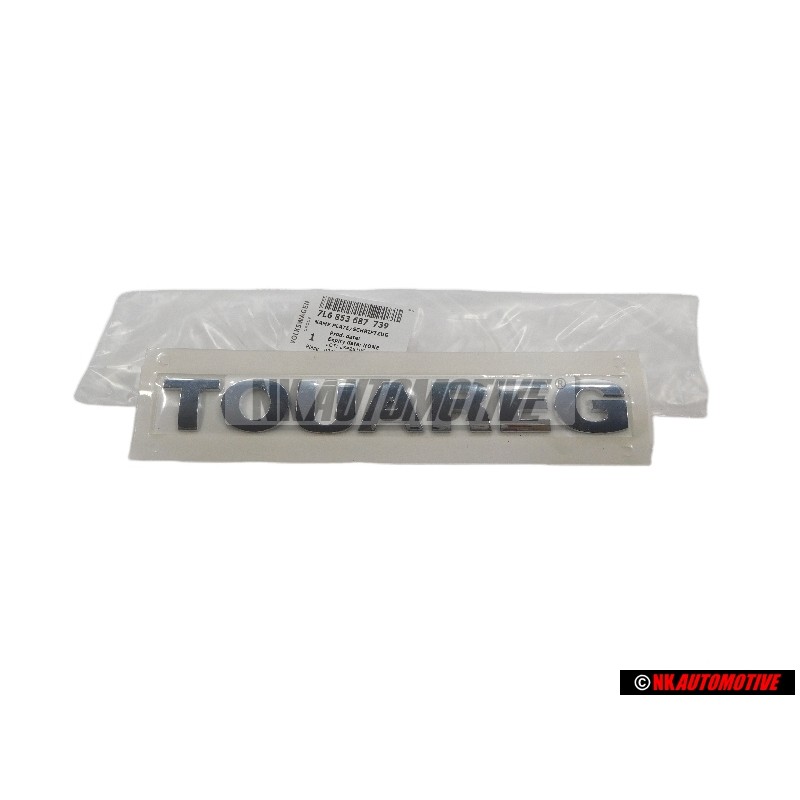 VW Original TOUAREG Arrière Embleme Monogramme Logo Chrome - 7L6853687 739