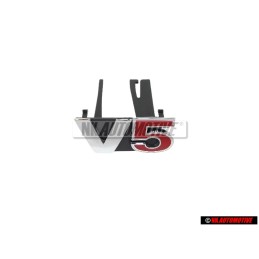 VW Original V5 Avant Embleme Monogramme Logo Chrome Rouge - 1J5853679D GQF