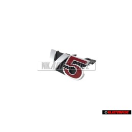 VW Original V5 Avant Embleme Monogramme Logo Chrome Rouge - 1J5853679D GQF