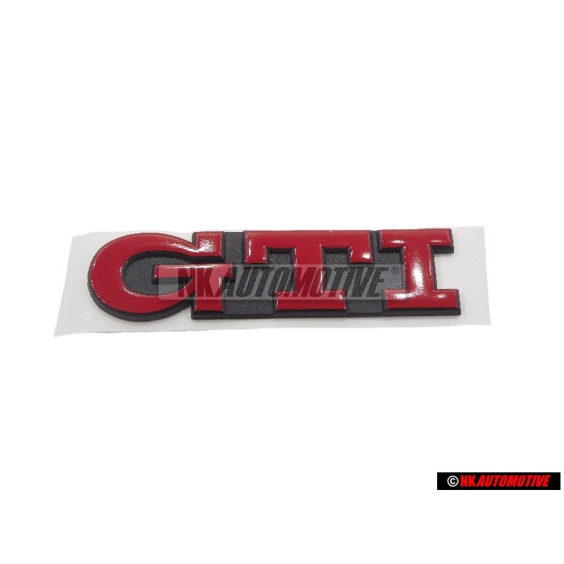 VW Original GTI Arrière Embleme Monogramme Logo Rouge - 1H6853687AJQN5