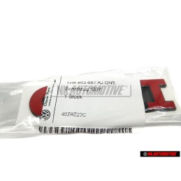 VW Original GTI Arrière Embleme Monogramme Logo Rouge - 1H6853687AJQN5
