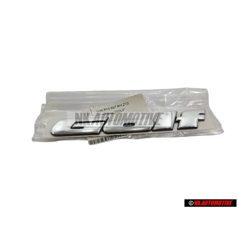 VW Original GOLF Arrière Embleme Monogramme Logo Chrome - 1H6853687AHZ10