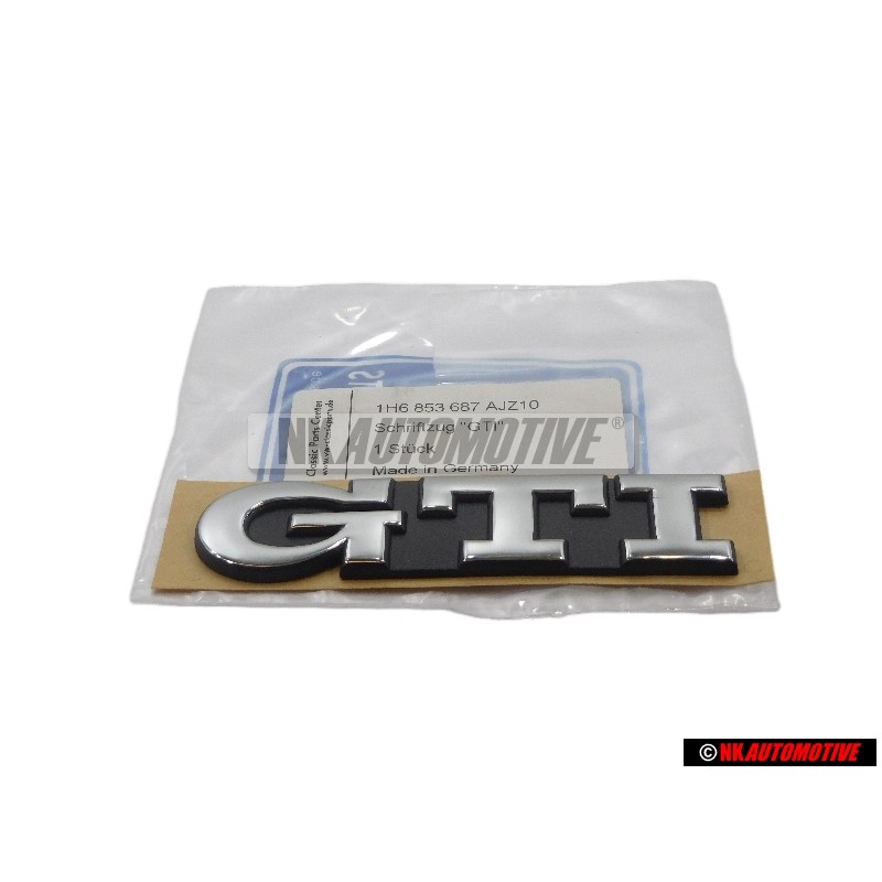 VW Original GTI Arrière Embleme Monogramme Logo Chrome - 1H6853687AJZ10