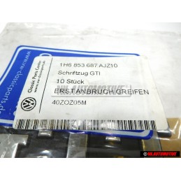 VW Original GTI Arrière Embleme Monogramme Logo Chrome - 1H6853687AJZ10