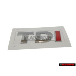 VW Original TDI Arrière Embleme Monogramme Logo Chrome Rouge - 2H0853675B GQF