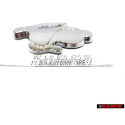 VW Original RABBIT Arrière Embleme Monogramme Logo Chrome - 1J0853675AK739