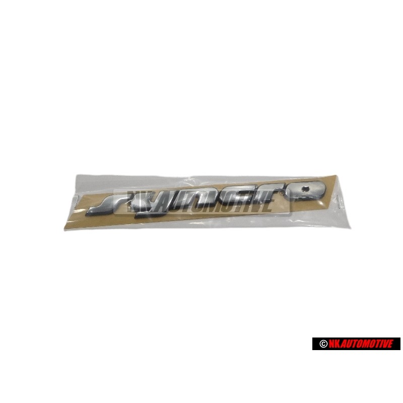VW Original SYNCRO Arrière Embleme Monogramme Logo Chrome - 701853675A Z10