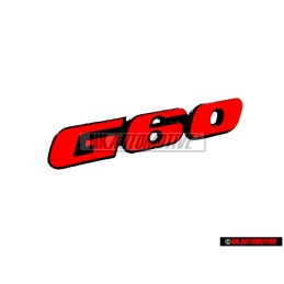 VW Original G60 Avant Embleme Monogramme Logo Rouge - 535853679 QN5