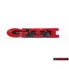 VW Original GTI Avant Embleme Monogramme Logo Rouge - 1H6853679E QN5