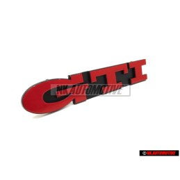 VW Original GTI Avant Embleme Monogramme Logo Rouge - 1H6853679E QN5