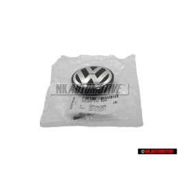 VW Original Capuchon Noir Satine/Chrome Brillant - 1J0601171 XRW