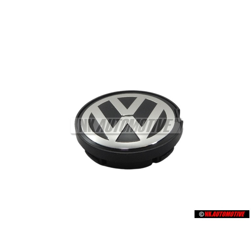 VW Original Capuchon Couleurs Chromees/Noir - 6N0601171 BXF