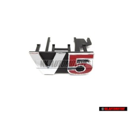 VW Original V5 Avant Embleme Monogramme Logo Chrome Rouge - 1J6853679F GQF