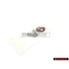 VW Original V6 Arrière Embleme Monogramme Logo Chrome Rouge - 1J0853675AAGQF