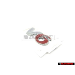 VW Original V6 Arrière Embleme Monogramme Logo Chrome Rouge - 1J0853675AAGQF