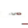 VW Original V6 Arrière Embleme Monogramme Logo Chrome Rouge - 1J0853675AAGQF