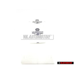 VW Original V6 Arrière Embleme Monogramme Logo Chrome Rouge - 1J0853675AAGQF