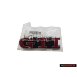 VW Original GTI Avant Embleme Monogramme Logo Rouge - 5G0853679P WYR