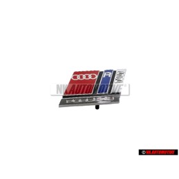 Audi Original RS2 Avant Embleme Monogramme Logo Chrome Rouge - 8A0853735B 2ZZ
