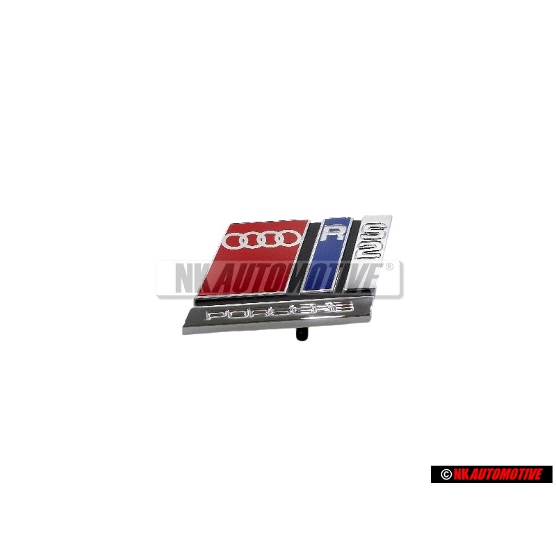 Audi Original RS2 Avant Embleme Monogramme Logo Chrome Rouge - 8A0853735B 2ZZ