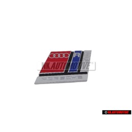 Audi Original RS2 Avant Embleme Monogramme Logo Chrome Rouge - 8A0853735B 2ZZ