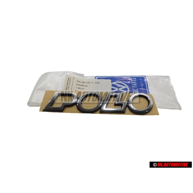 VW Original POLO Arrière Embleme Monogramme Logo Chrome - 6N0853687E Z10