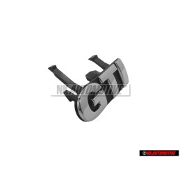 VW Original GTI Avant Embleme Monogramme Logo Chrome - 6E0853679D PWV