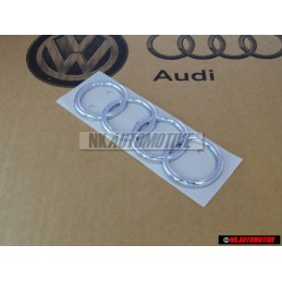 Audi Original Anneaux Arrière Embleme Logo Chrome - 443853742 2ZZ