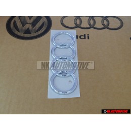 Audi Original Anneaux Arrière Embleme Logo Chrome - 443853742 2ZZ