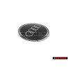 Audi Original Volant Plaquette Embleme Logo Noir Chrome - 8A0419685